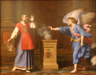 The Archangel Gabriel Appearing to Saint Zacharias by Reynaud Levieux